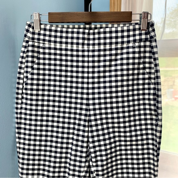 J. Crew Remi Navy Gingham Pants - Picture 5 of 9